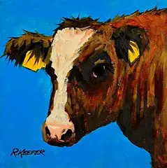 Ronald Keefer, Fred, oil on board