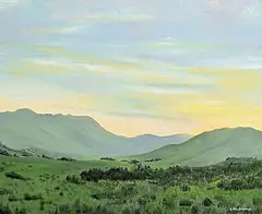 Sunset, Connemara by John Macdonald, 2023, oil on canvas, sold Sep 2026
