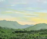 John Macdonald, Sunset, Connemara, 2023, oil on canvas