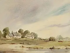Tom Kerr, Before The Rain, watercolour on paper