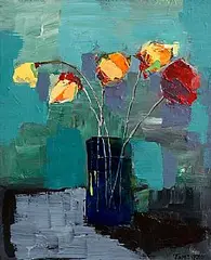 Tom Byrne, Night Falls, acrylic on canvas