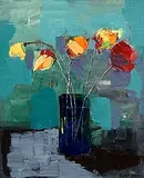 Tom Byrne, Night Falls, acrylic on canvas