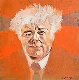 Tom Byrne, Seamus Heaney, acrylic on canvas