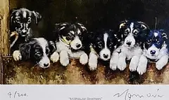 Mark O'Neill, Millhouse Brothers, limited edition lithograph - number 7 from an edition of 200