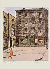 Flora Mitchell, Crampton Court, Dublin, print