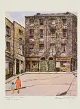 Flora Mitchell, Crampton Court, Dublin, print