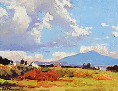 Alex McKenna, On the Way In, Achill, 1993, oil on board