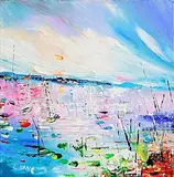 Evelina Vine, Summertime, acrylic on canvas