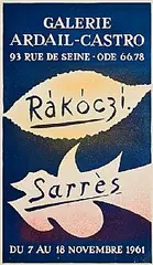 Basil Rakoczi, Galerie Ardail-Castro Exhibition, lithograph