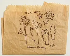 Untitled by Martin Finnin, pen and ink on paper, sold Sep 2026