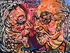 Dearbhla Feehan, The Le Brocquy's in Love, acrylic on canvas