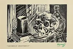 Harry Kernoff, Alcoholics Anonymous, woodcut