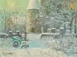 20th Century Continental School, Chateau Hante, oil on board