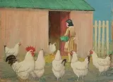 Barry McGloin, Feeding Time, pastel on card