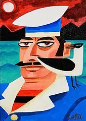 Graham Knuttel, Sailor's Mate, acrylic on canvas
