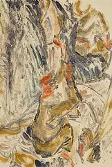 Nano Reid, The Thatcher, monotype oil on paper