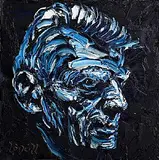 Liam O'Neill, Beckett, oil on canvas
