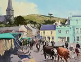 Cecil Maguire, Fair Day, Clifden, Connemara, 1993, oil on board
