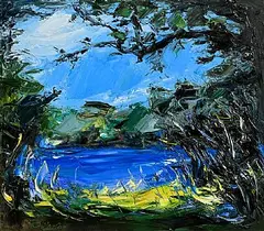 Michael Flaherty, Mountain Lake, Kerry, oil on board