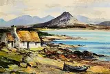 Kenneth Webb, Mount Cashel from Errelough, oil on canvas