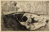 Roderic O'Conor, La Falaise, etching and drypoint on paper