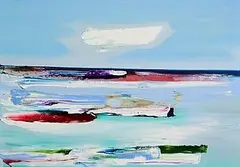 Majella O'Neill Collins, Sherkin Sea, 2025, oil on canvas