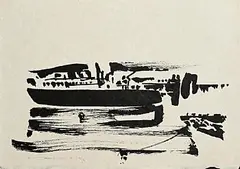 Dubliners - Kingstown by Louis le Brocquy, 1986, lithograph - number 4 from an edition of 35, sold Sep 2026