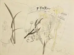 Pauline Bewick, The Kerryman, watercolour and ink on paper