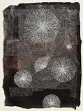 Eilis O'Connell, Bhutan Bursts, 2021, acrylic and ink