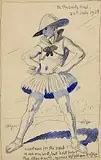 William Orpen, Daily Mail Drawing, 1928, watercolour and pencil on paper
