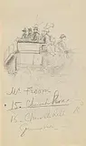 John Butler Yeats, The Stage Coach, pencil on paper