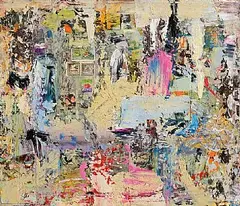 John Kingerlee, Early, 2015, collage and mixed media on board