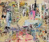 John Kingerlee, Early, 2015, collage and mixed media on board