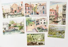 Fergus O'Ryan, A Folio of approximately 30 Watercolours, watercolour on paper and board - not framed