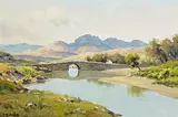 Charles McAuley, Lackagh Bridge, Co. Donegal, oil on canvas
