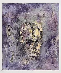 John Kingerlee, Headscape in Blue, giclee print - printer's proof - number 2 from an edition of 6 aside from a numbered edition of 10