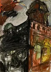 Michael Kane, Metropolitan Poet, 1987, oil on paper