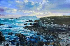 Henry Morgan, Rugged Coastline, Dunquin, 2026, oil on canvas