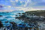 Henry Morgan, Rugged Coastline, Dunquin, 2026, oil on canvas
