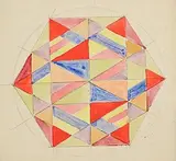 Harry Kernoff, Hexagon, watercolour on paper