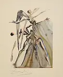 Salvador Dali Spanish, Purgatory: Canto 3, lithograph from The Divine Comedy Series - printed on BFK Rives paper