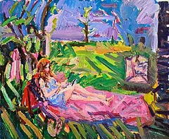 Brian MacMahon, The Blue Dress, 2011, oil on canvas