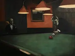 Brian Smyth, The Billiards Room, 2002, oil on canvas