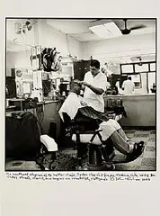 John Minihan, The Barber Shop, Havana Cuba, 2006, silver gelatin print