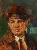 Noel Murphy, Michael Collins, oil on card