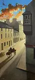 Jimmy Lawlor, Heading Home, oil on board