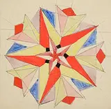 Harry Kernoff, Starfish, watercolour on paper