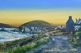 Henry Morgan, Evening, Road to Dunquin, 2026, oil on canvas