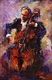 Fidelma Flanagan, Music for the Evening, oil on board