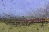 Colin Flack, Before Sunset, oil on board
